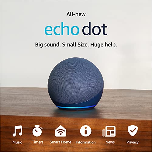 Echo Dot Smart Speaker With Rich Sound In Charcoal Plus