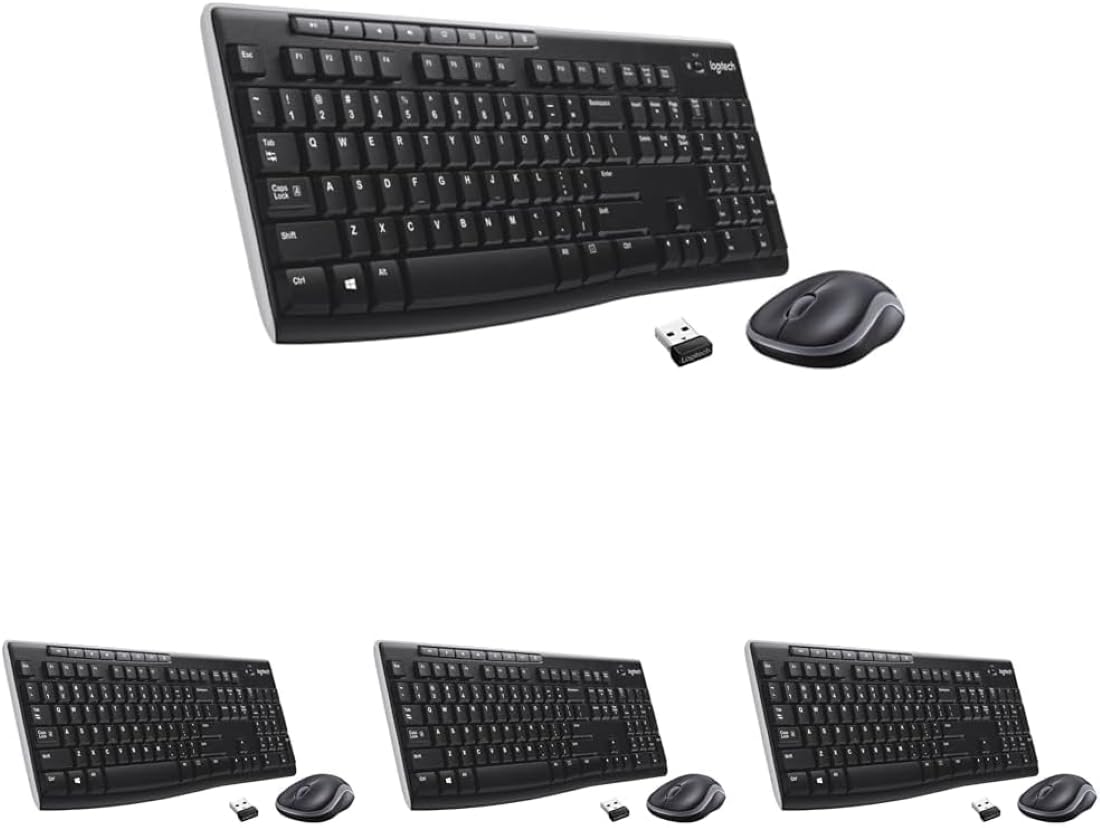 Logitech MK270 Wireless Keyboard and Mouse Combo for Easy Computing
