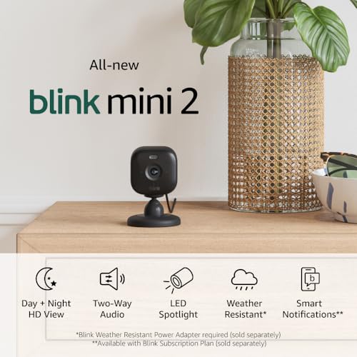 Blink Mini 2 Home Security Camera with Color Night Vision