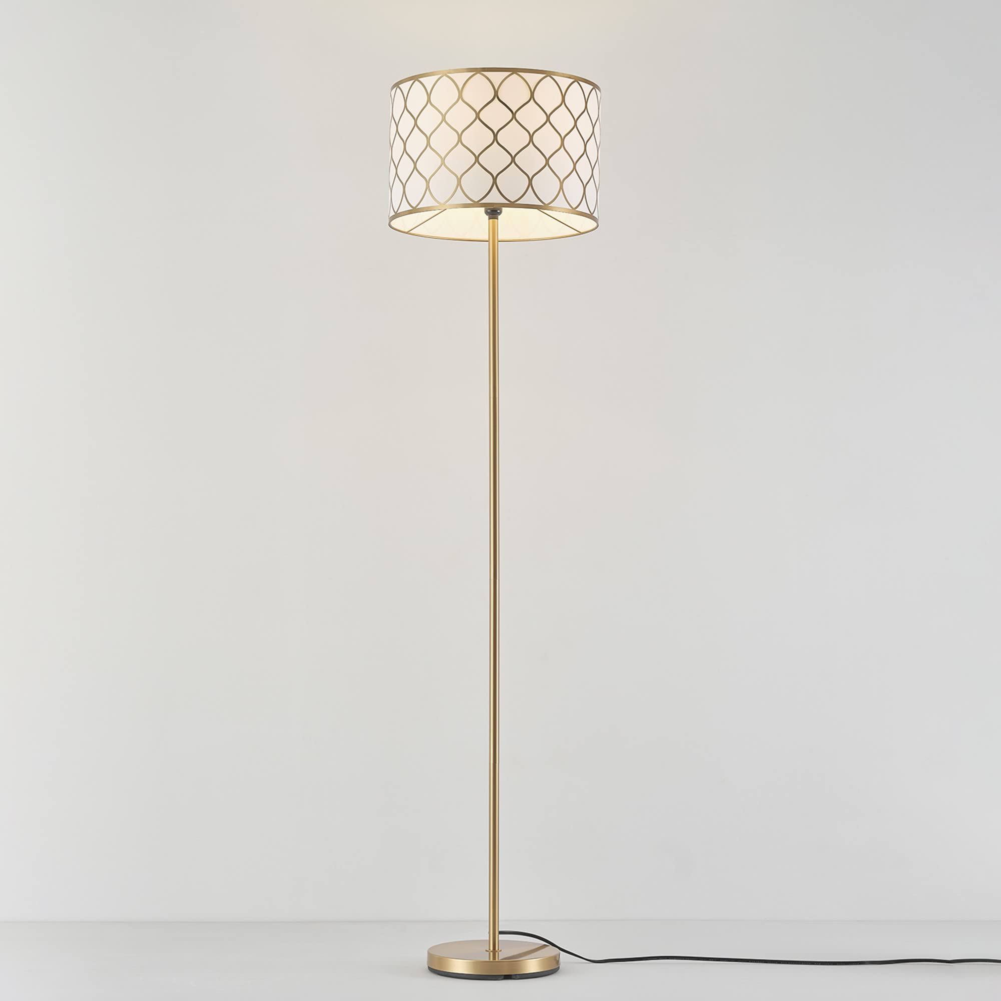 Modern 58 Inch Floor Lamp with Geometric Design