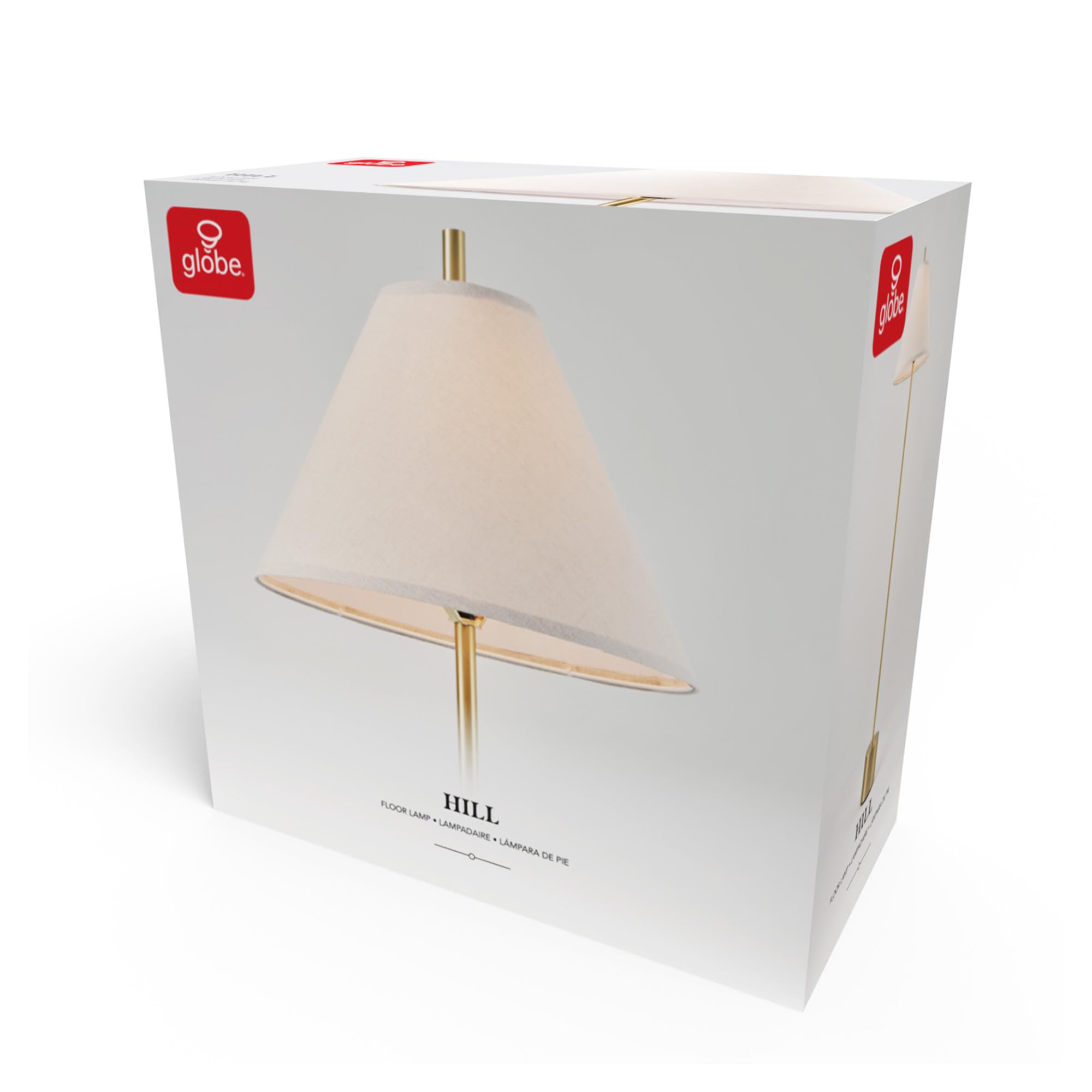 Modern 58 Inch Floor Lamp with Geometric Design