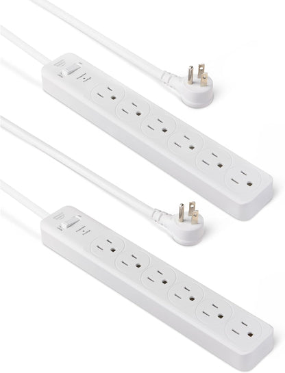 Amazon Basics Two Pack Surge Protector Power Strip 200J