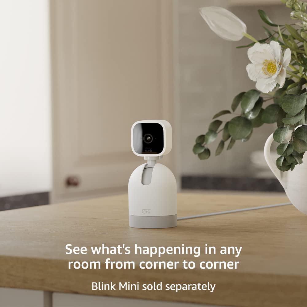 Blink Mini Pan Tilt Camera with 360 Degree Coverage