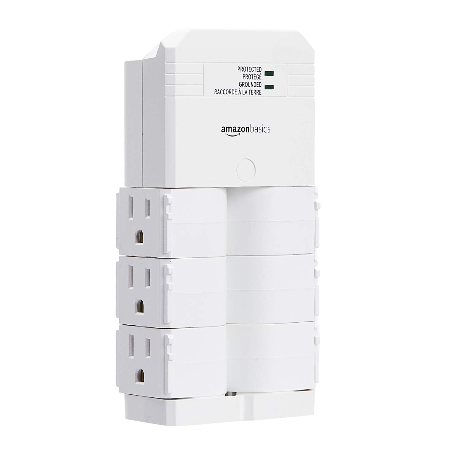 Surge Protector Wall Mount With Rotating Six Outlets