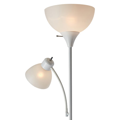Globe Electric Delilah Floor Lamp with Adjustable Reading Light