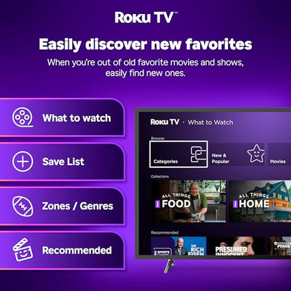 Hisense 32 Inch Smart Roku TV with Dolby Audio