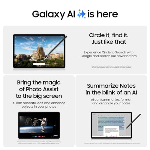 Samsung Galaxy Tab S9 AI Tablet With S Pen Included