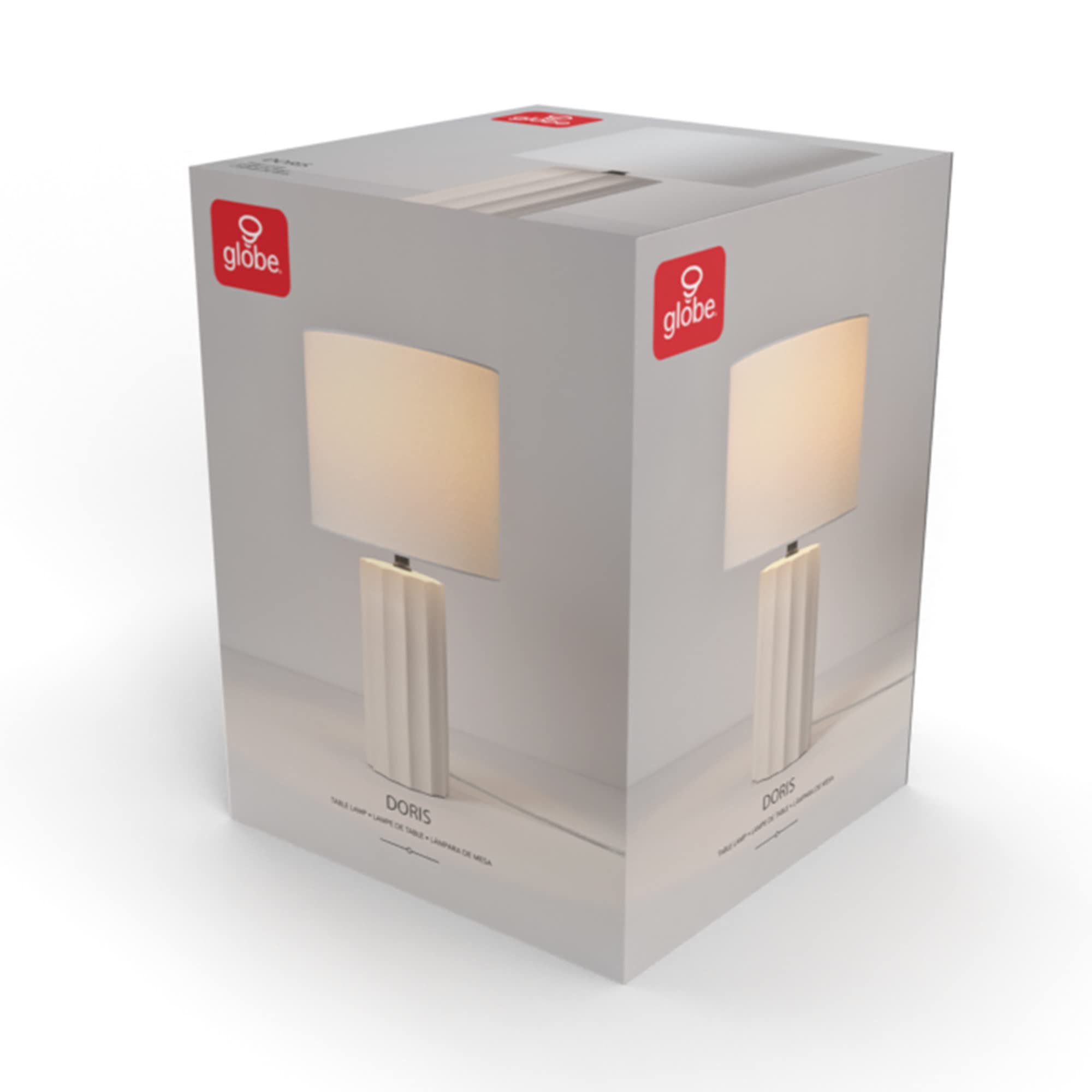 Maya 21 Inch Clear Glass Fillable Table Lamp