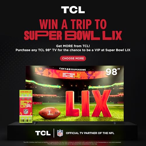 TCL 65 Inch QLED 4K Smart TV with Dolby Vision