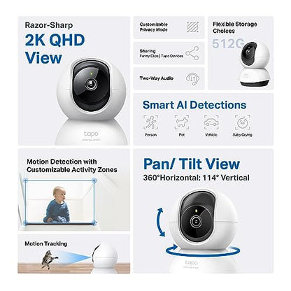TP-Link Tapo 2K QHD Pan Tilt Security Camera