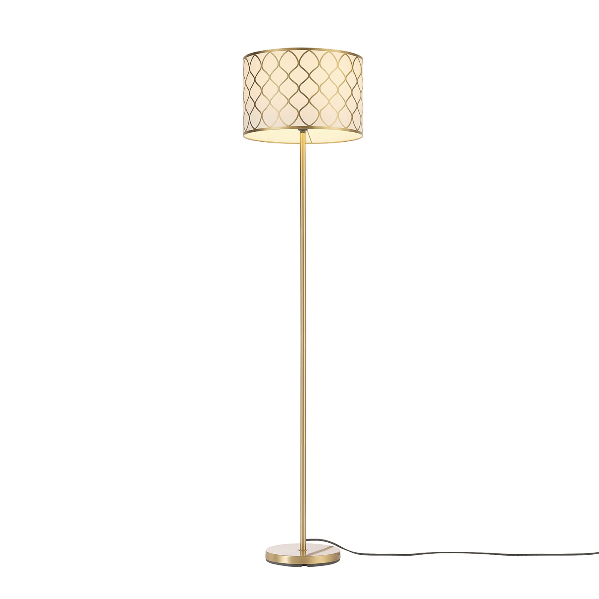 Modern 58 Inch Floor Lamp with Geometric Design
