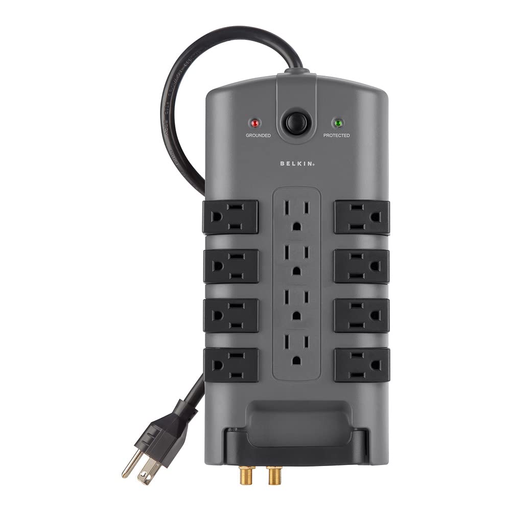 Surge Protector Power Strip With Rotating Outlets And Cord