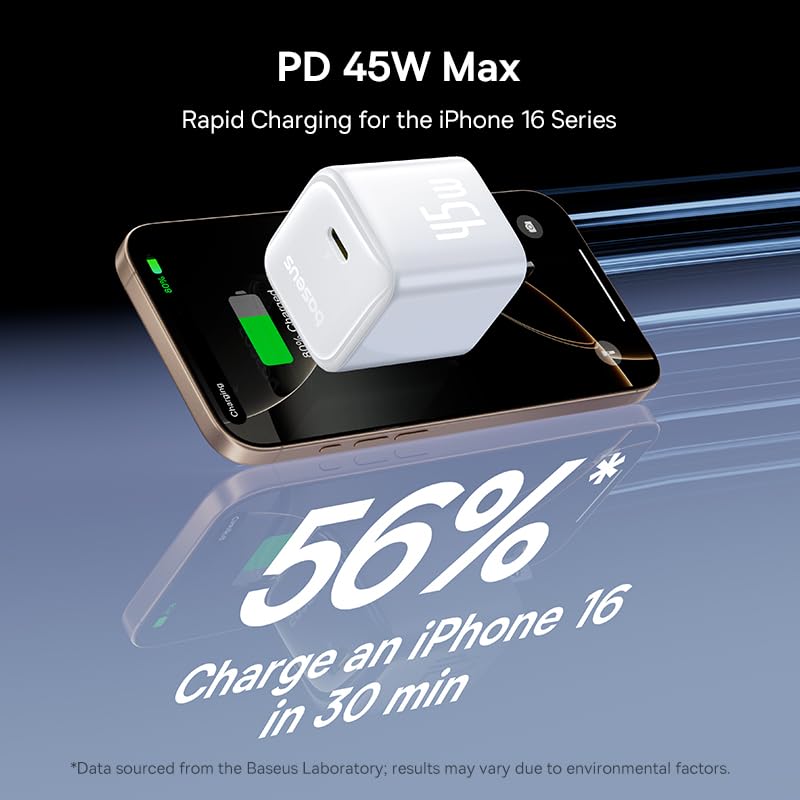 Baseus 45W USB C Fast Charger Block 2 Pack