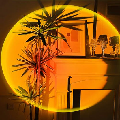 Sunset Lamp Projector 180 Degree Rotation Sun Projection LED