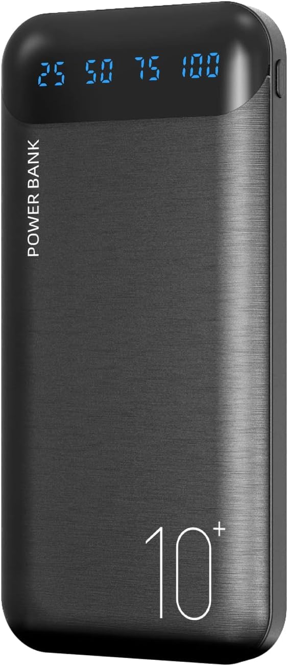 Power Bank 10000mAh Portable Charger Slim Battery Pack USB C