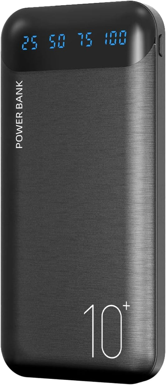 Power Bank 10000mAh Portable Charger Slim Battery Pack USB C
