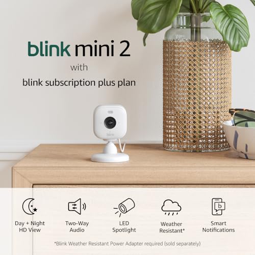 Blink Mini 2 Home Security Camera with Color Night Vision