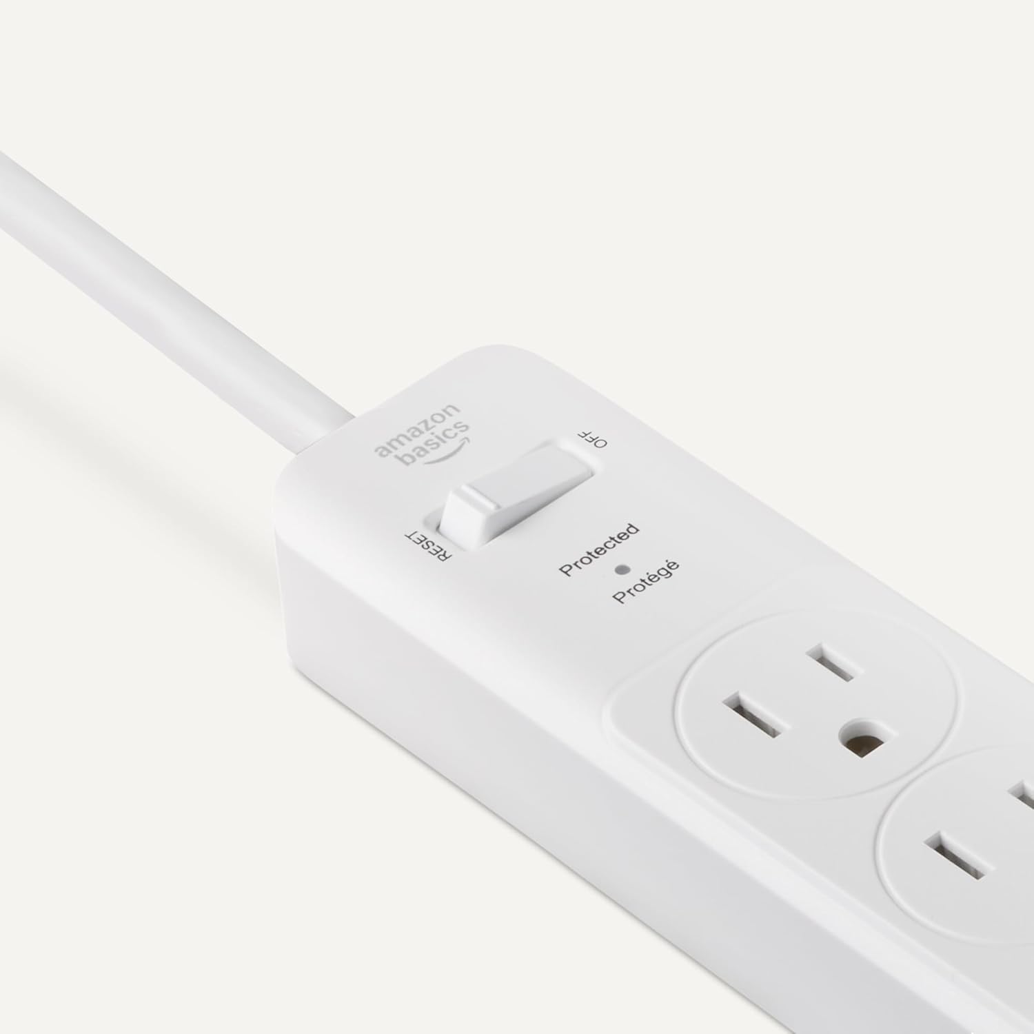 Amazon Basics Two Pack Surge Protector Power Strip 200J
