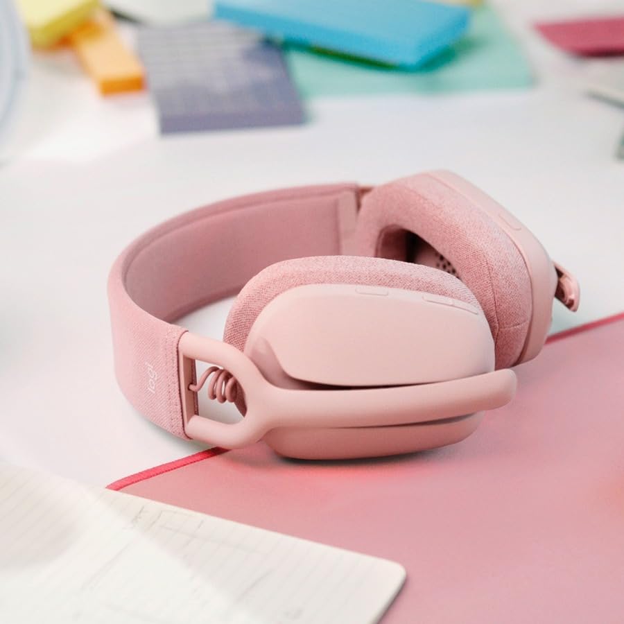 Logitech Zone Vibe 100 Wireless Headphones with Noise Canceling Microphone