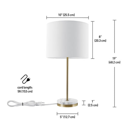 Metallic Gray Table Lamp with Dual Pull Chains for Versatile Lighting