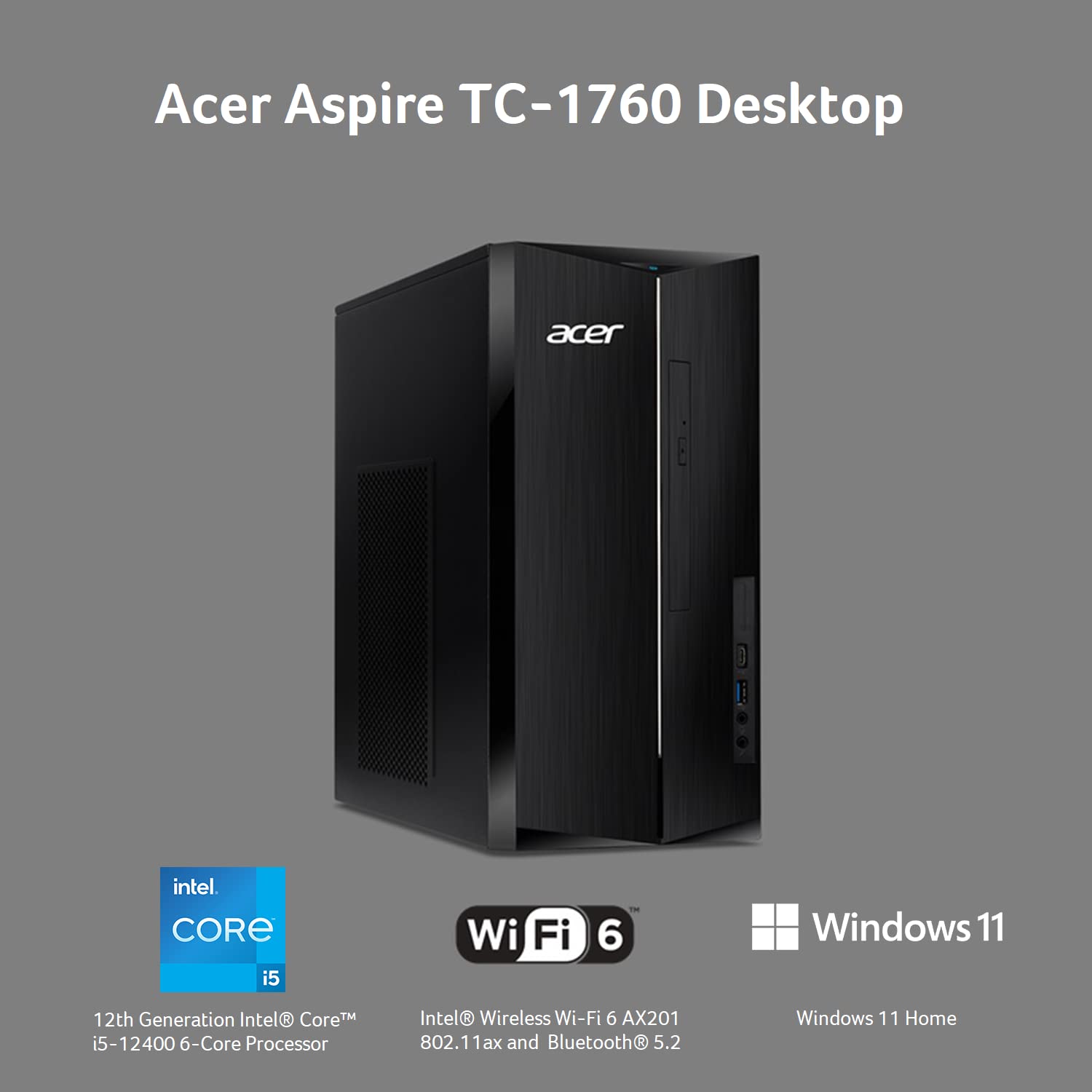 Acer Aspire TC Desktop with Intel Core i5 Performance