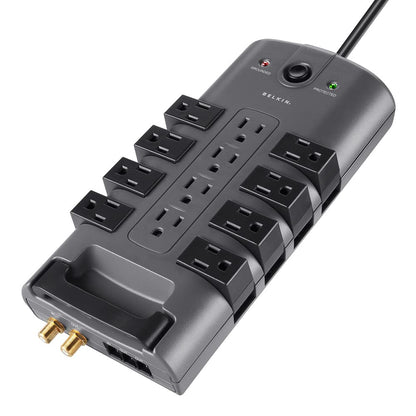 Surge Protector Power Strip With Rotating Outlets And Cord