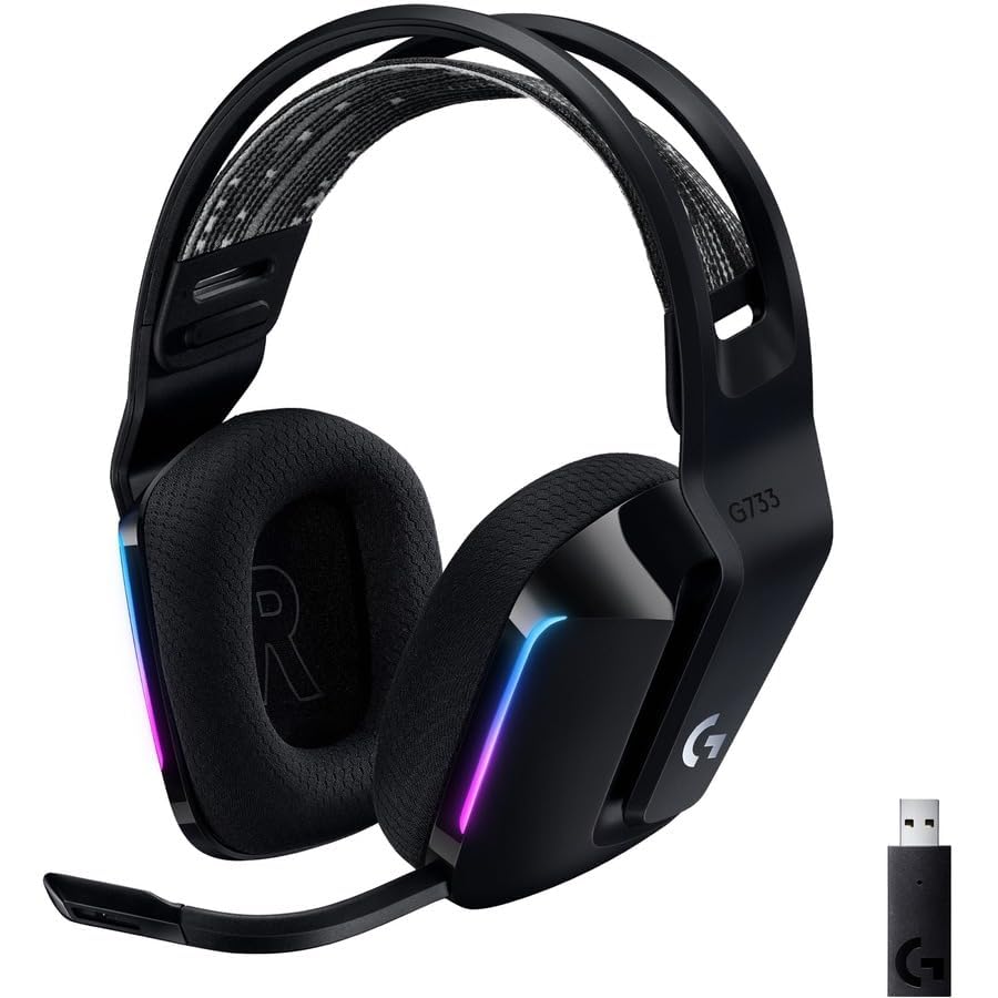 Logitech G733 Wireless Gaming Headset with Premium Audio
