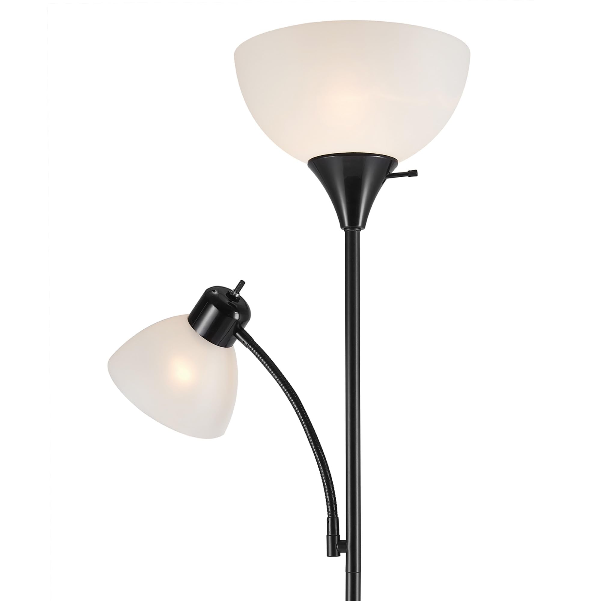 Globe Electric Delilah Floor Lamp with Adjustable Reading Light
