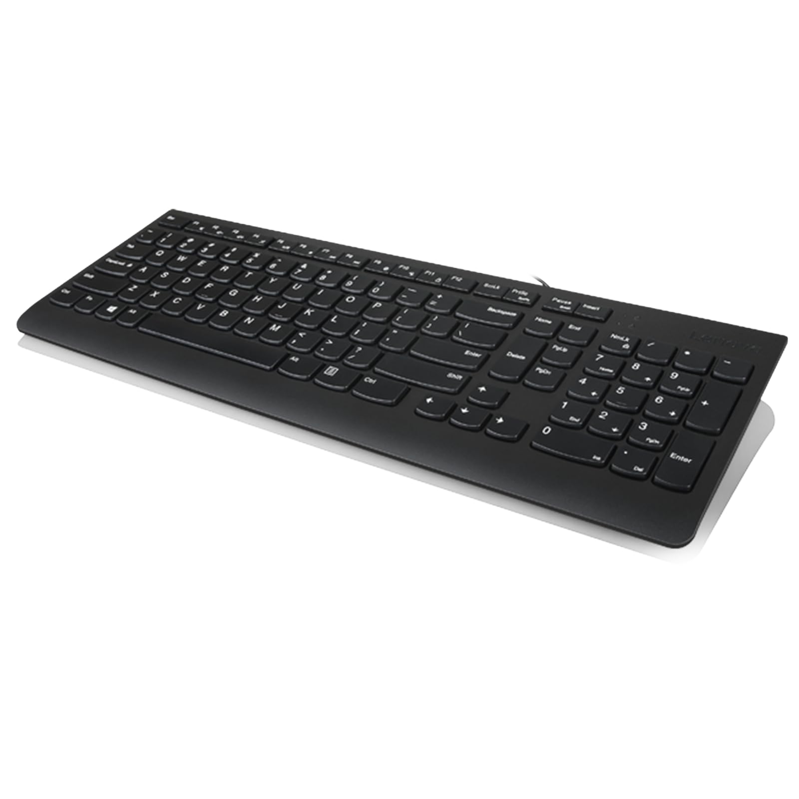 Lenovo 300 USB Keyboard Ergonomic Design for Comfortable Typing