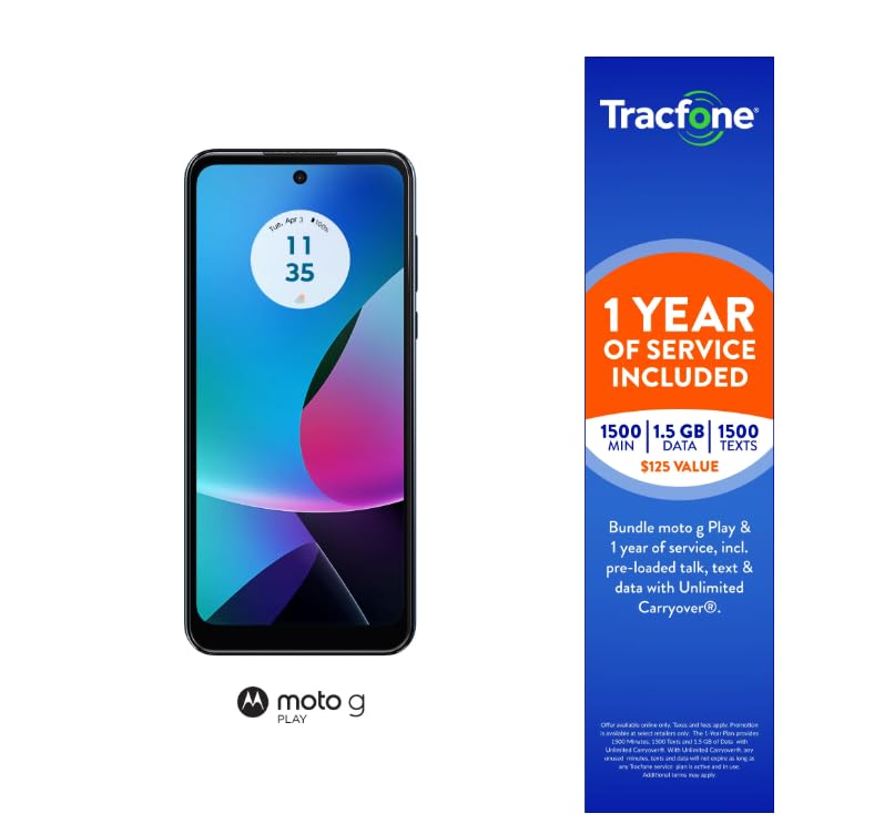 TracFone Moto G Play 2023 Prepaid Smartphone Deal Plus