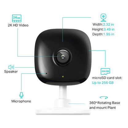 Kasa Smart Security Camera with Night Vision and Two Way Audio