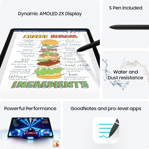 Samsung Galaxy Tab S9 AI Tablet With S Pen Included