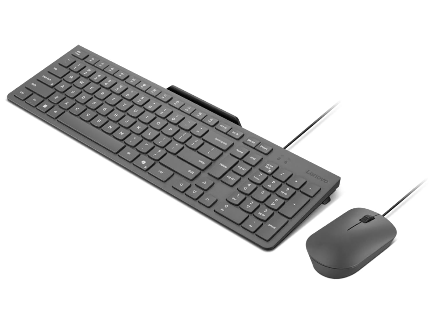 Lenovo 300 USB Keyboard Ergonomic Design for Comfortable Typing