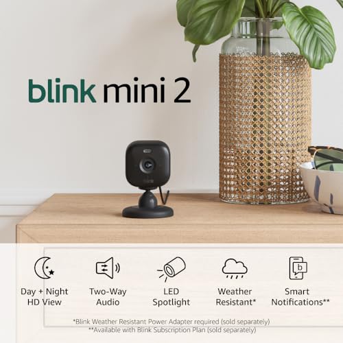 Blink Mini 2 Home Security Camera with Color Night Vision