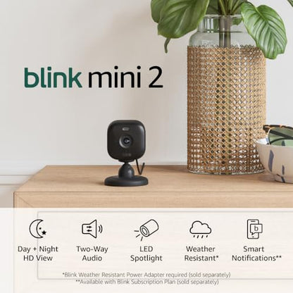 Blink Mini 2 Home Security Camera with Color Night Vision