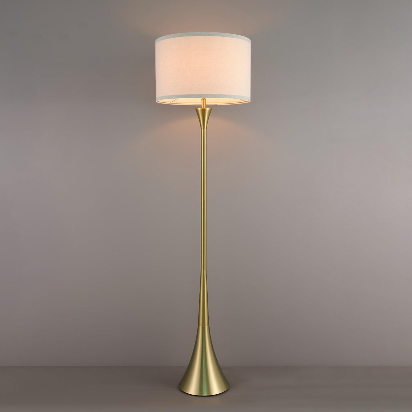 Modern 58 Inch Floor Lamp with Geometric Design