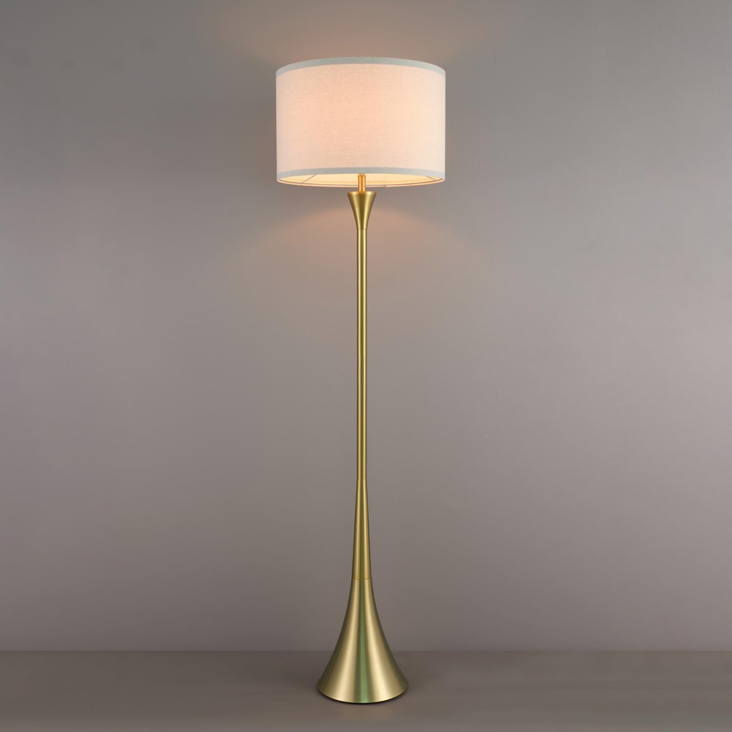 Modern 58 Inch Floor Lamp with Geometric Design