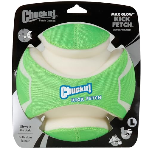 Chuckit Max Glow Kick Fetch Ball for Dogs