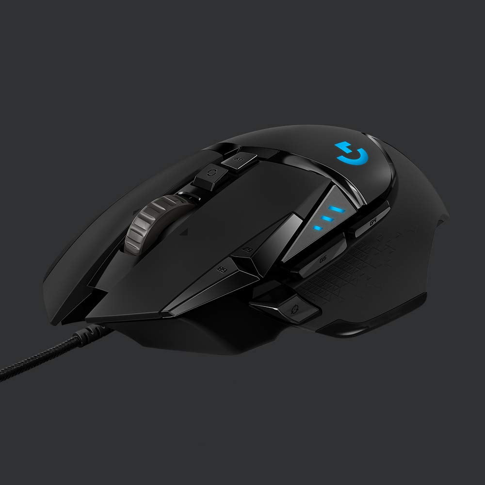 Logitech G502 HERO Wired Gaming Mouse with Adjustable Weights