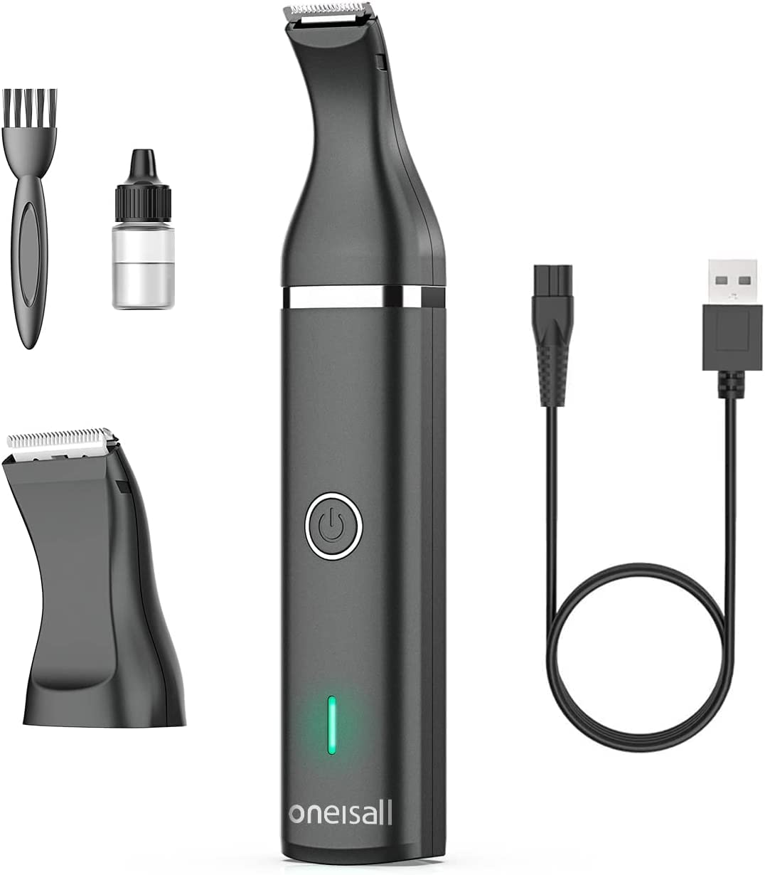 Oneisall Dog Clippers Cordless Low Noise Grooming Trimmer