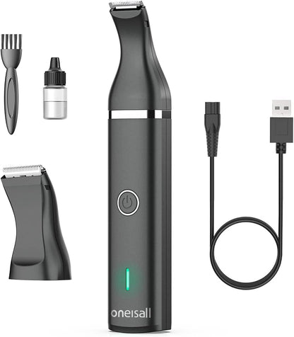 Oneisall Dog Clippers Cordless Low Noise Grooming Trimmer