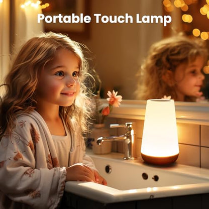 THAUSDAS Dimmable Touch Night Light RGB Colors For Bedroom
