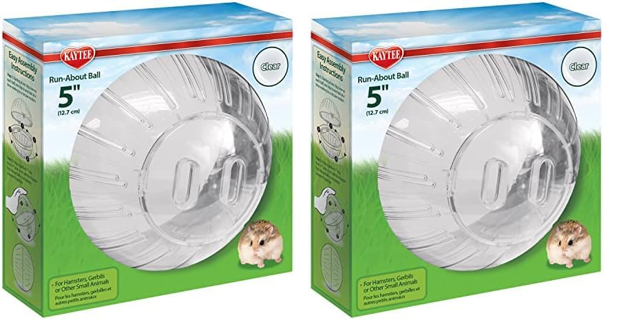 Kaytee 5 Inch Clear Exercise Ball for Dwarf Hamsters