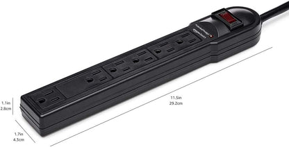 Amazon Basics Surge Protector Power Strip With LED Indicator