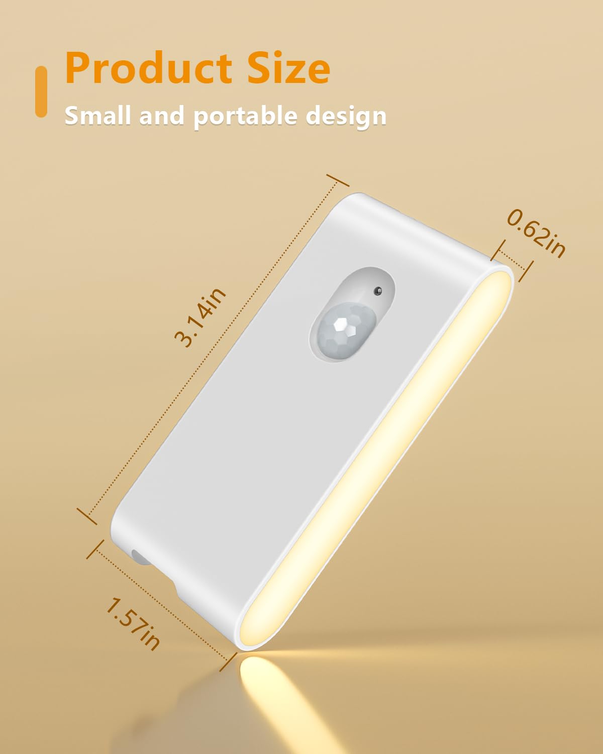 WILLED Motion Sensor Night Light Rechargeable Stair Lights