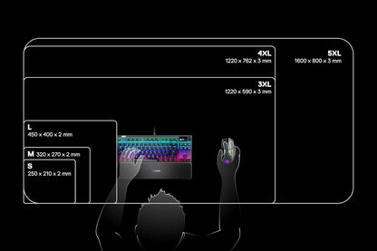 SteelSeries QcK Edge Gaming Mouse Pad Durable Smooth Surface
