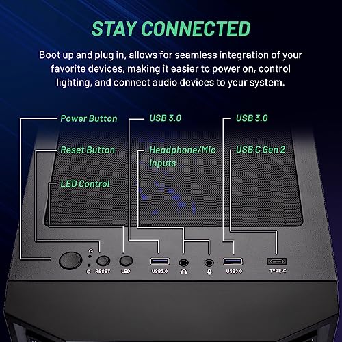 Skytech Nebula Gaming Desktop RTX 3050 Fast Performance