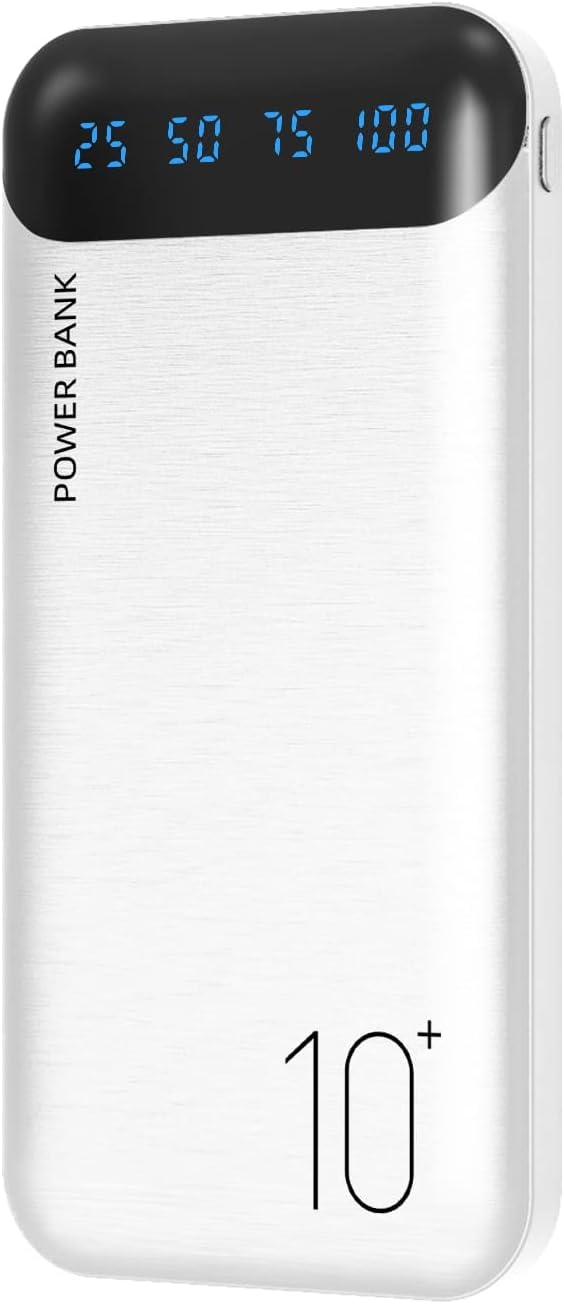 Power Bank 10000mAh Portable Charger Slim Battery Pack USB C