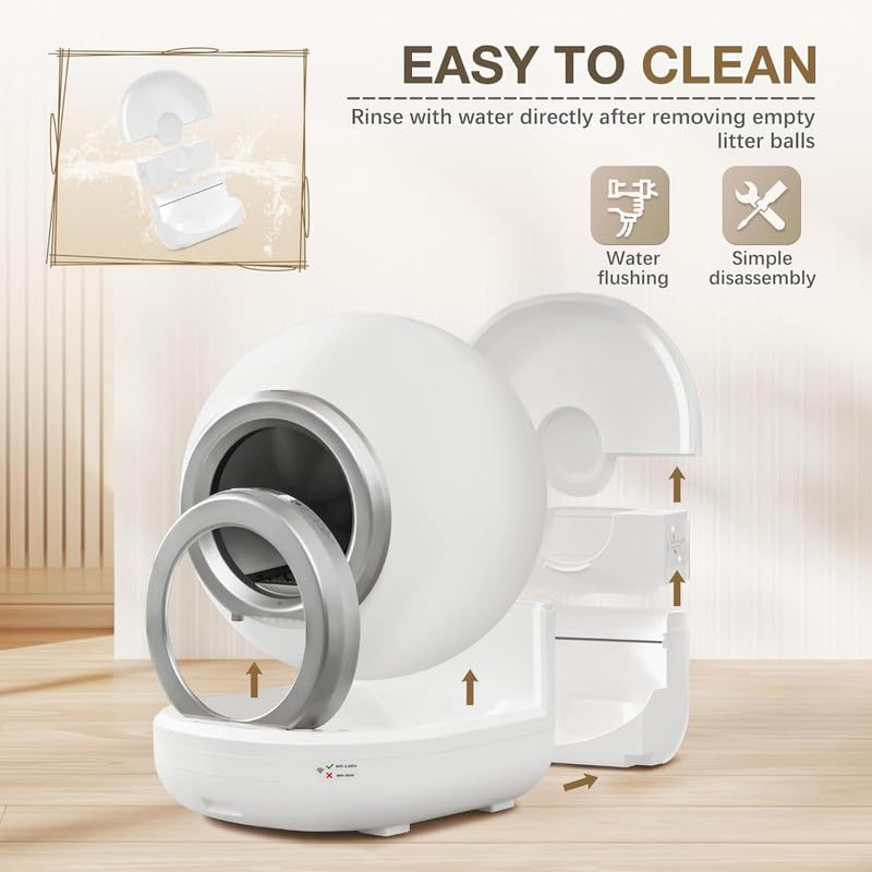 Self Cleaning Automatic Cat Litter Box with App Control