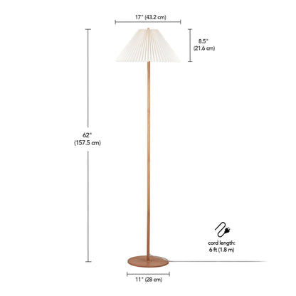 Modern 58 Inch Floor Lamp with Geometric Design